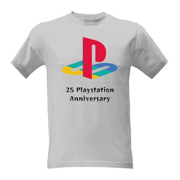 Tričko s potiskem 25 Playstation Anniversary