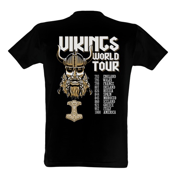 Tričko s potiskem World tour - Vikings