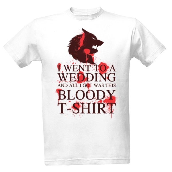 Tričko s potlačou Bloody shirt