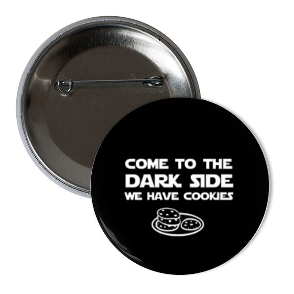 Odznak  s potlačou Dark side Placka
