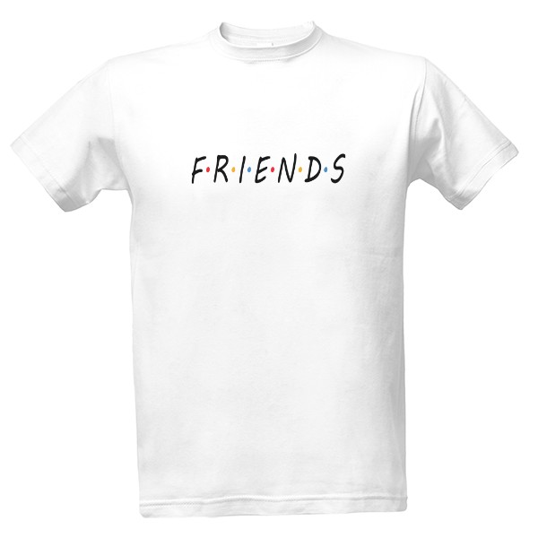 Tričko s potiskem Friends Nápis