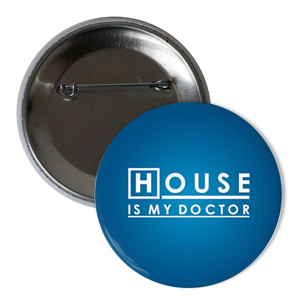 Odznak  s potlačou House-placka